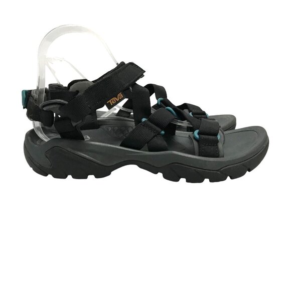 Teva Women's Terra Fi5 Sport Sandal Womens 7/38 Black Waterproof Sport Sandal - Picture 1 of 8